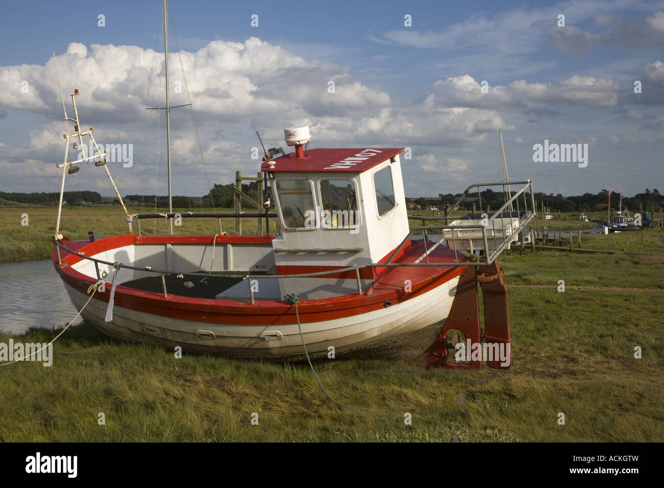 Le joli village côtier de Thornham Staithe près de Hunstanton à Norfolk Banque D'Images