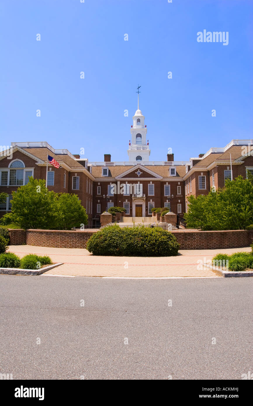 La Delaware Hall législatif statehouse ou Capitol building à Dover Delaware Banque D'Images