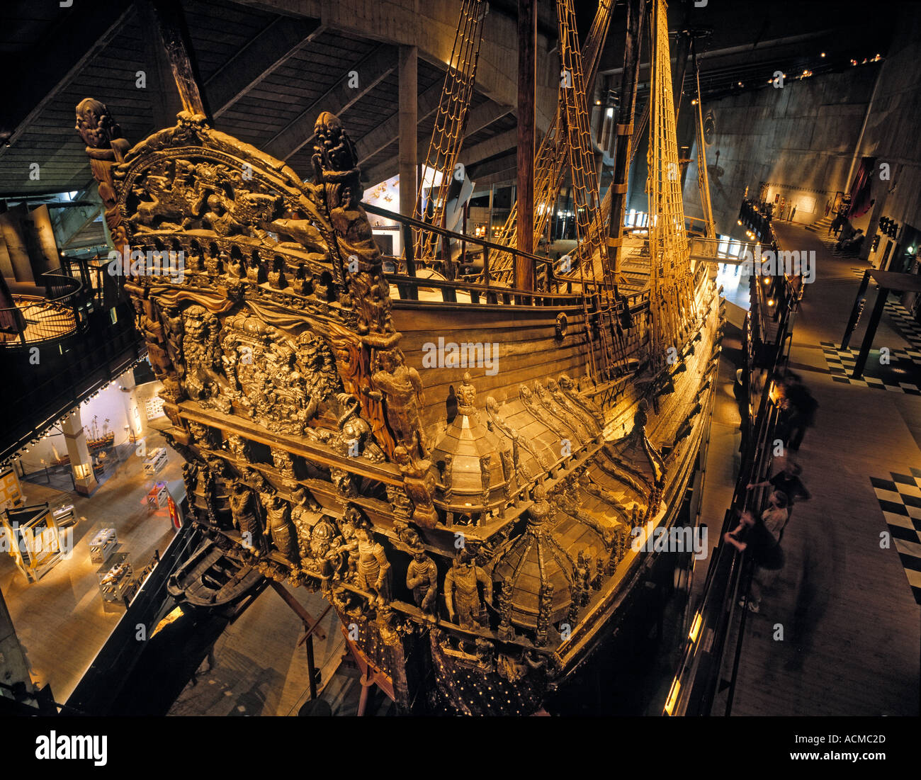 Suède Stockholm Musée Vasa Vasa navire de guerre du 17e siècle Banque D'Images