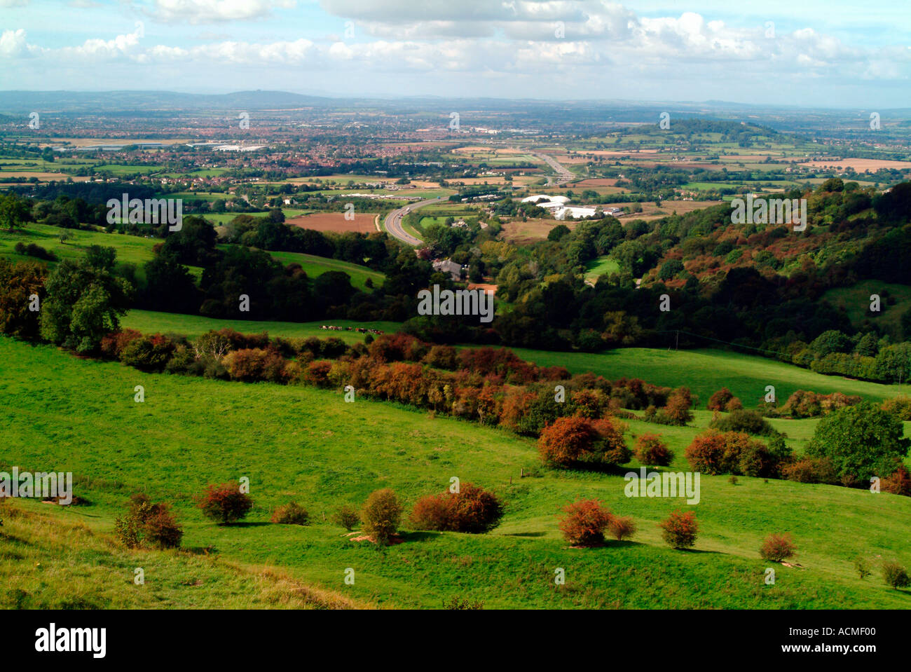 Service de Barrow Hill Country Park vue Crickley Gloucestershire England UK Banque D'Images