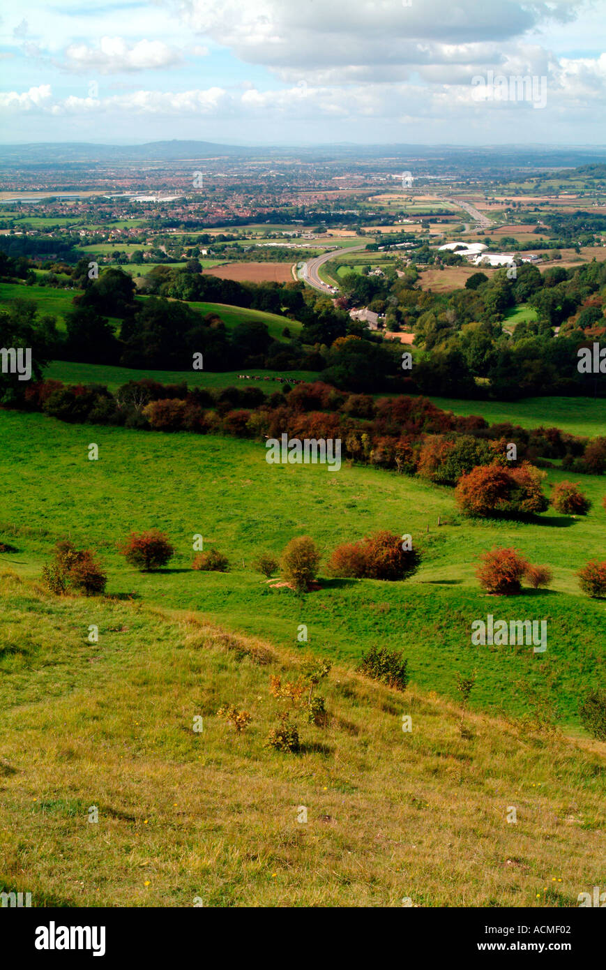 Service de Barrow Hill Country Park vue Crickley Gloucestershire England UK Banque D'Images