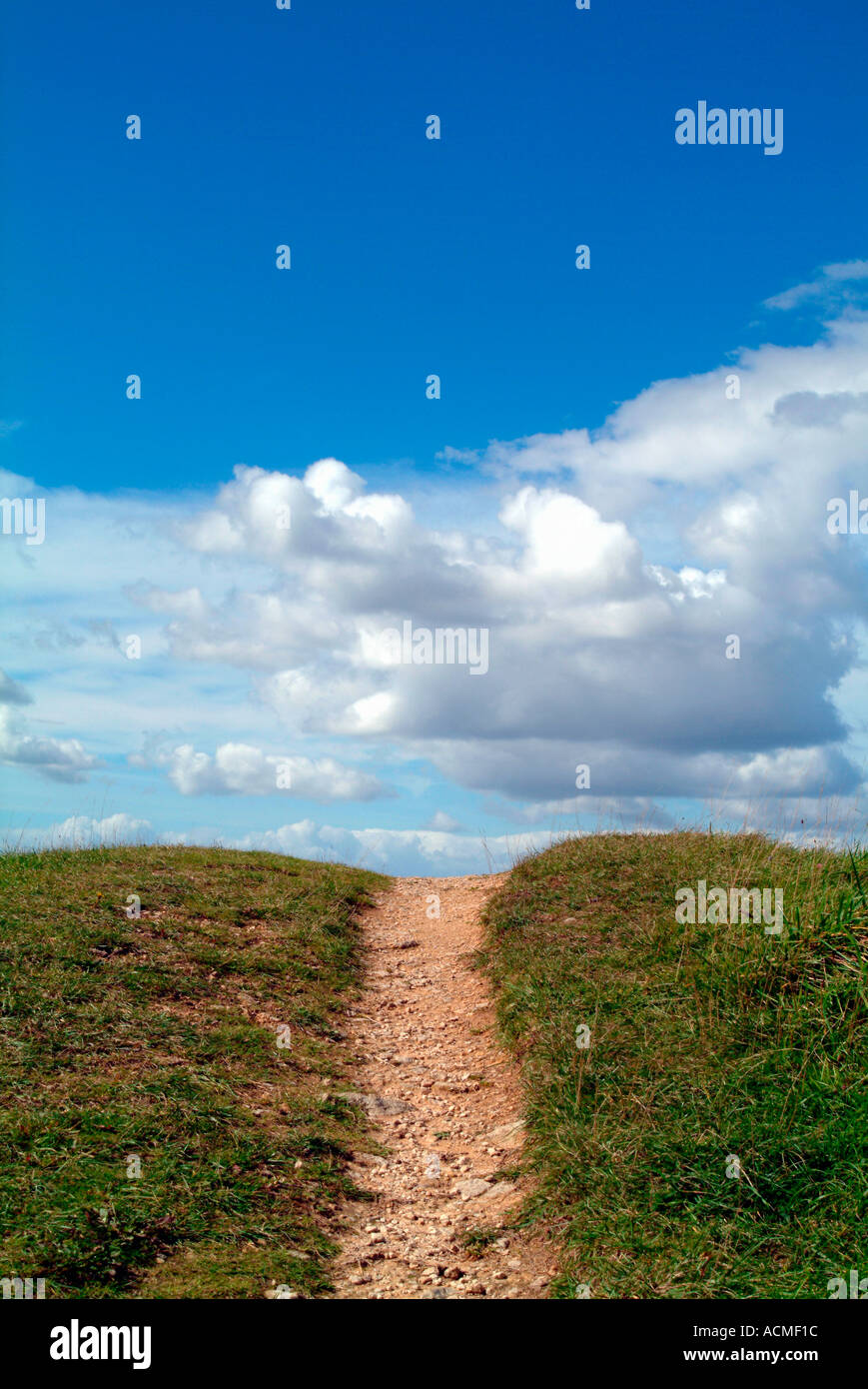 Chemin infini bien usé Banque D'Images