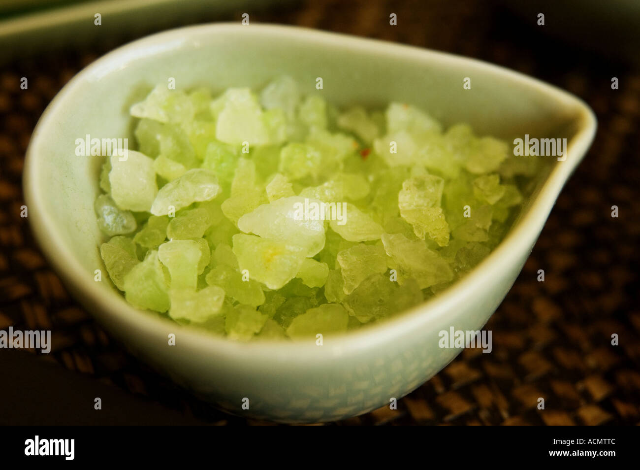 Le sel pour un massage Banque D'Images