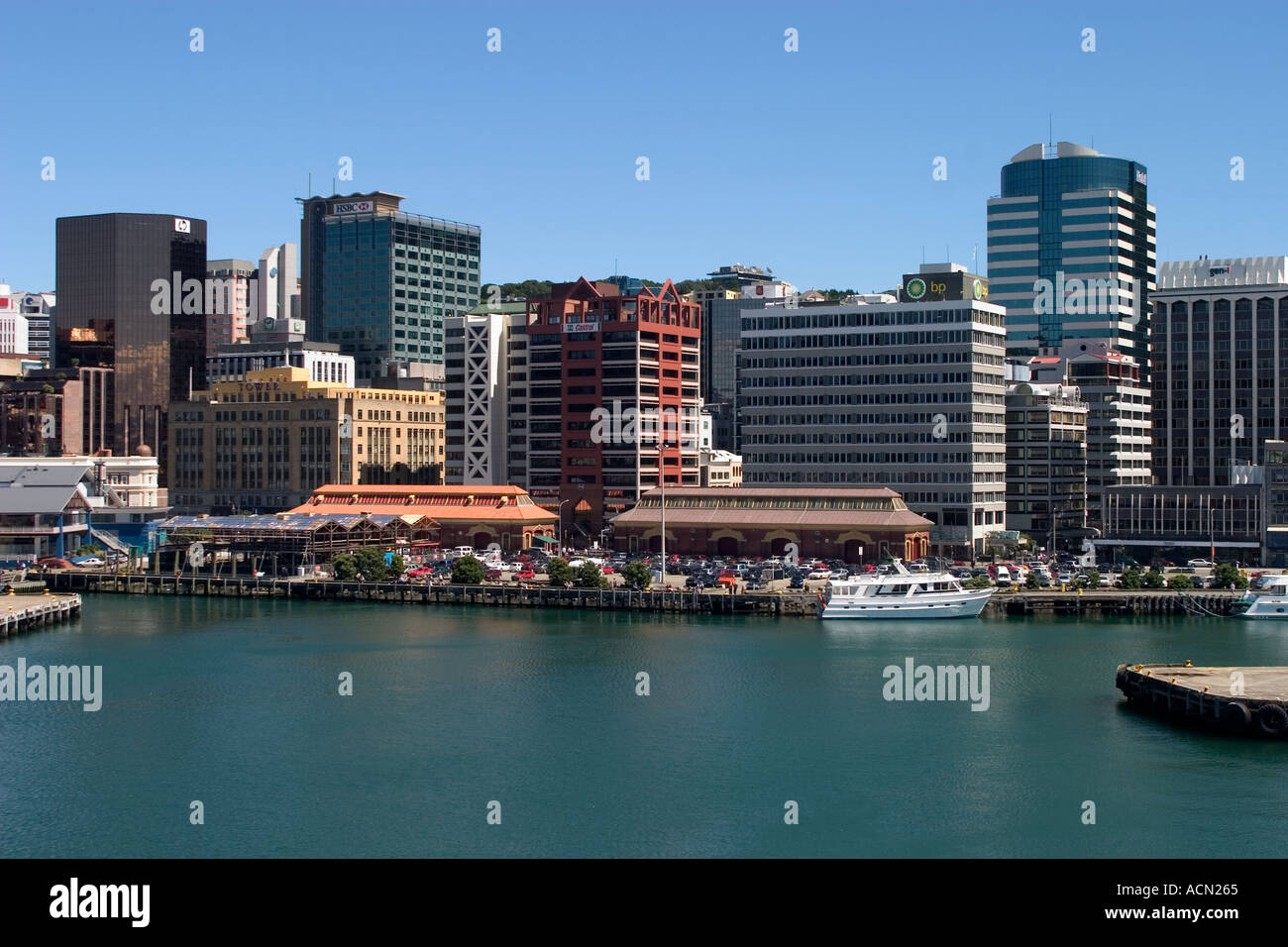 La ville de Wellington en Nouvelle-Zélande Banque D'Images