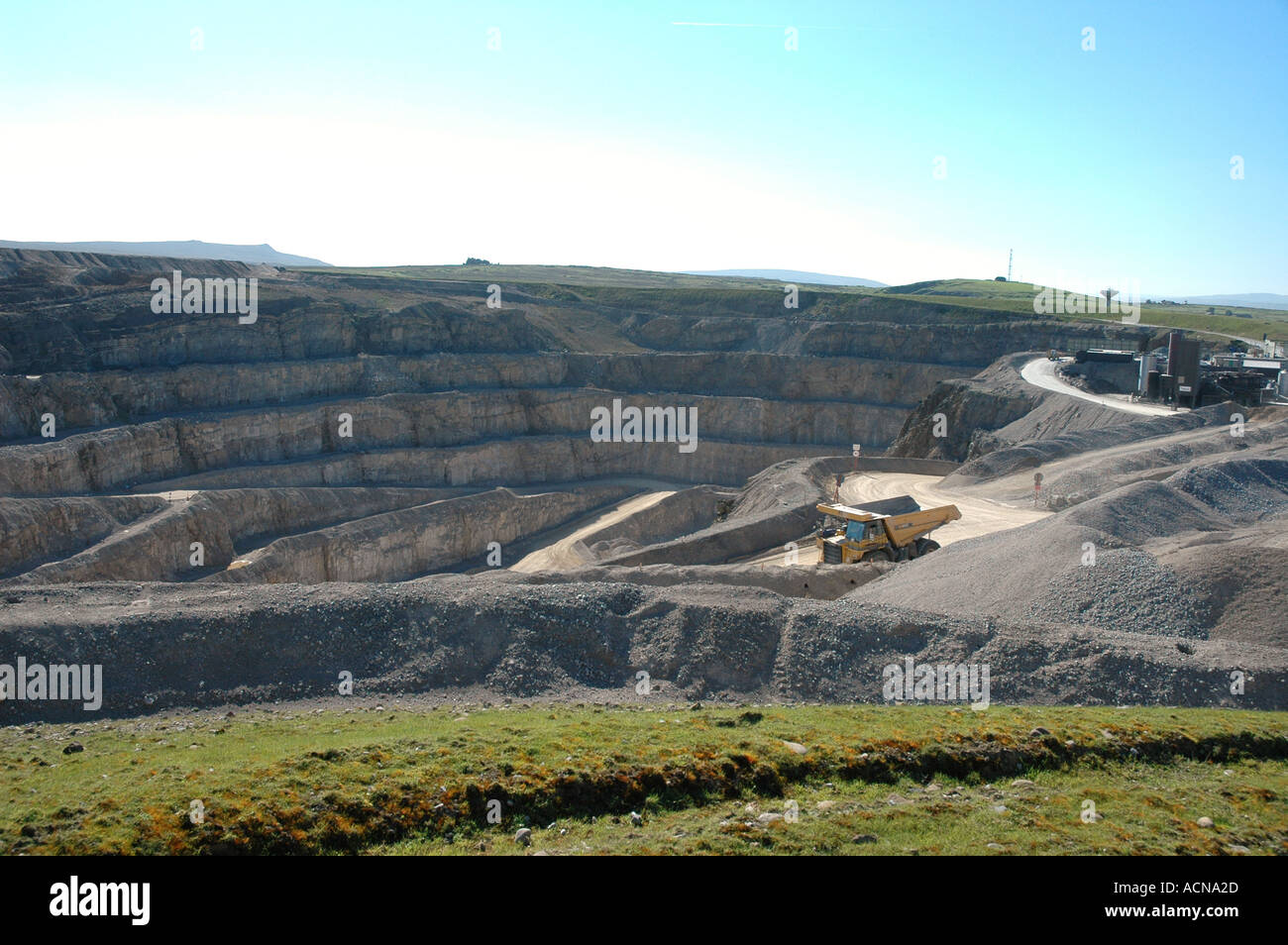 Yorkshire Angleterre Mine à ciel ouvert Banque D'Images