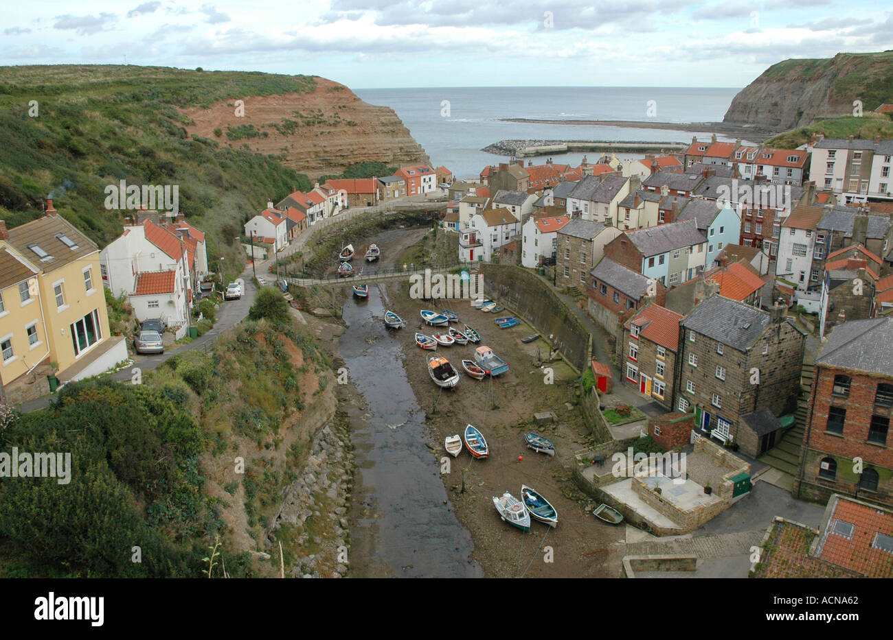 Staithes East Yorkshire Coast Angleterre Banque D'Images