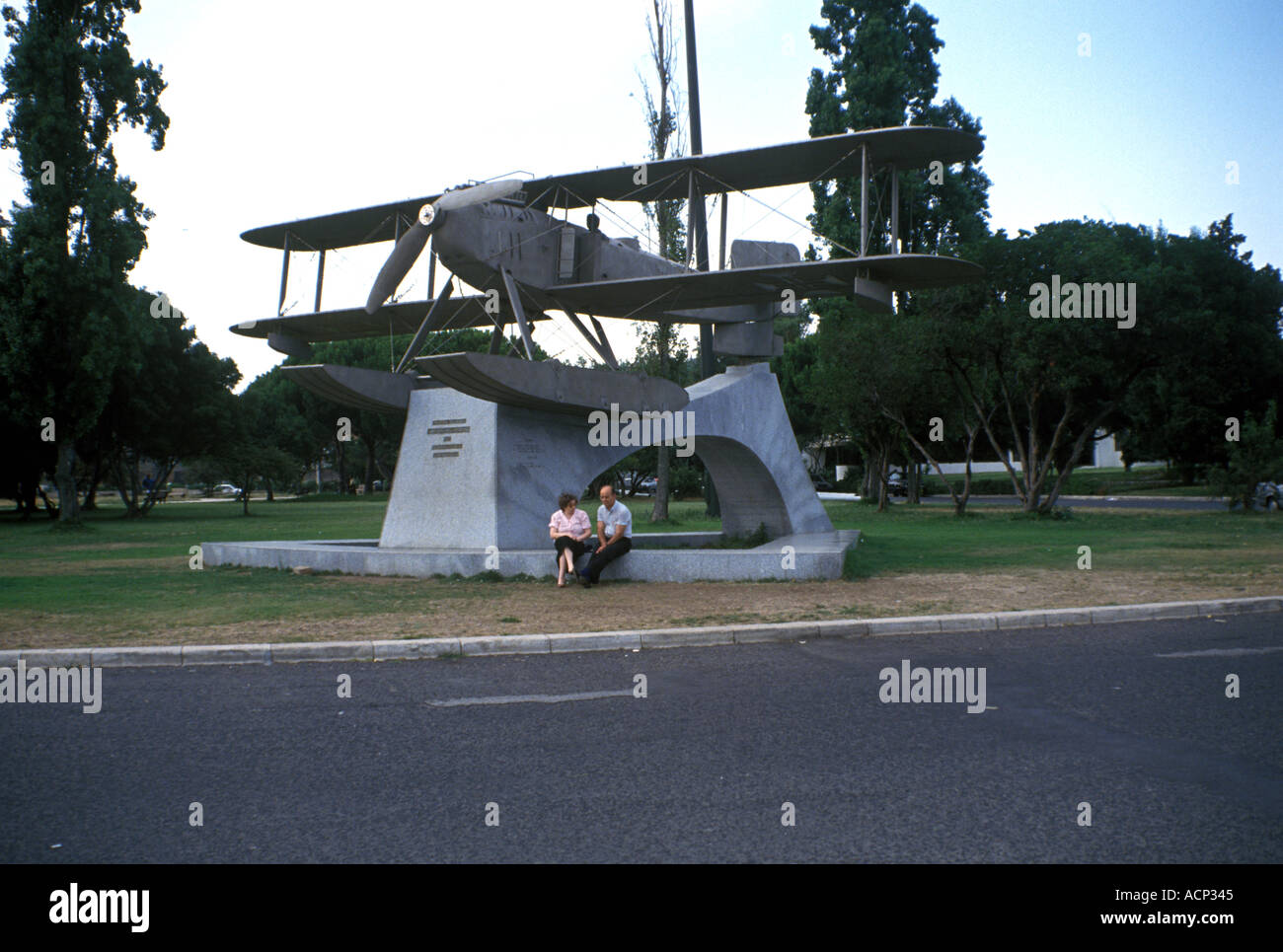 Portugal Lisbonne Monument biplan www osheaphotography com Banque D'Images