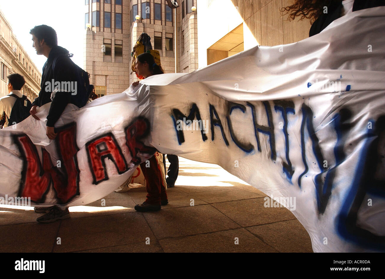 Protestation contre la guerre des États-Unis et la guerre en Irak Banque D'Images