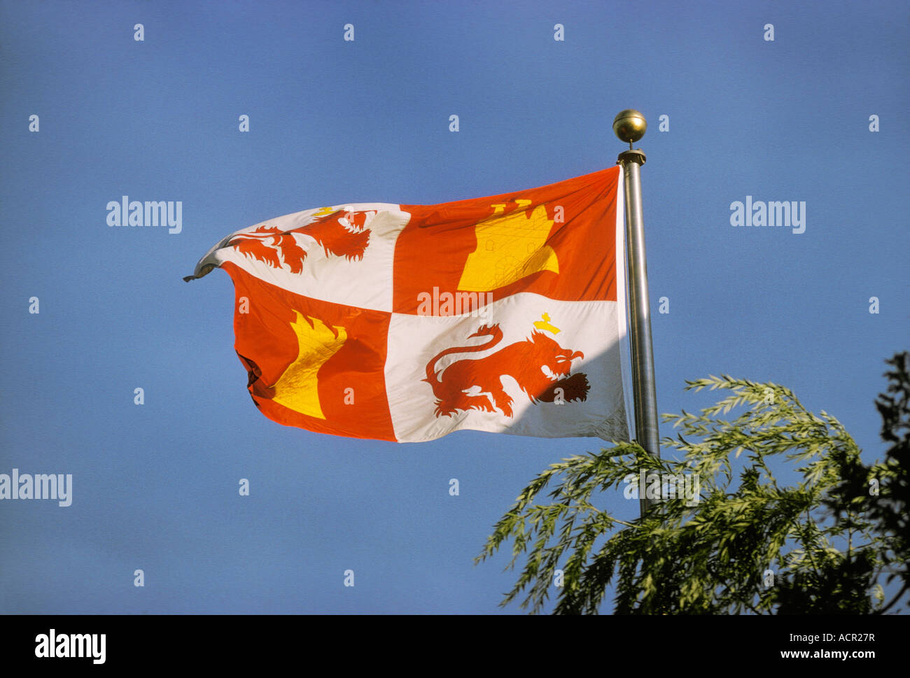 Espagne Espagnol Six Flags over Texas Banque D'Images