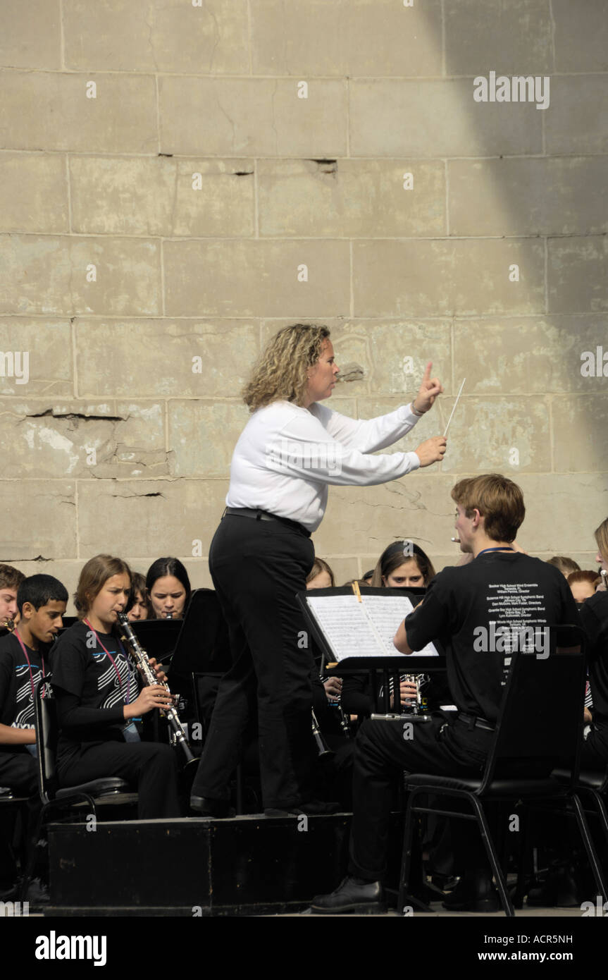 Concert à Naumburg Bandshell Central Park New York USA Banque D'Images
