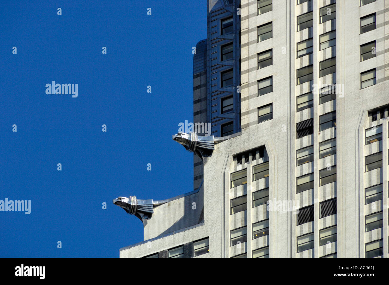 Chrysler building New York USA détails gargouille Banque D'Images