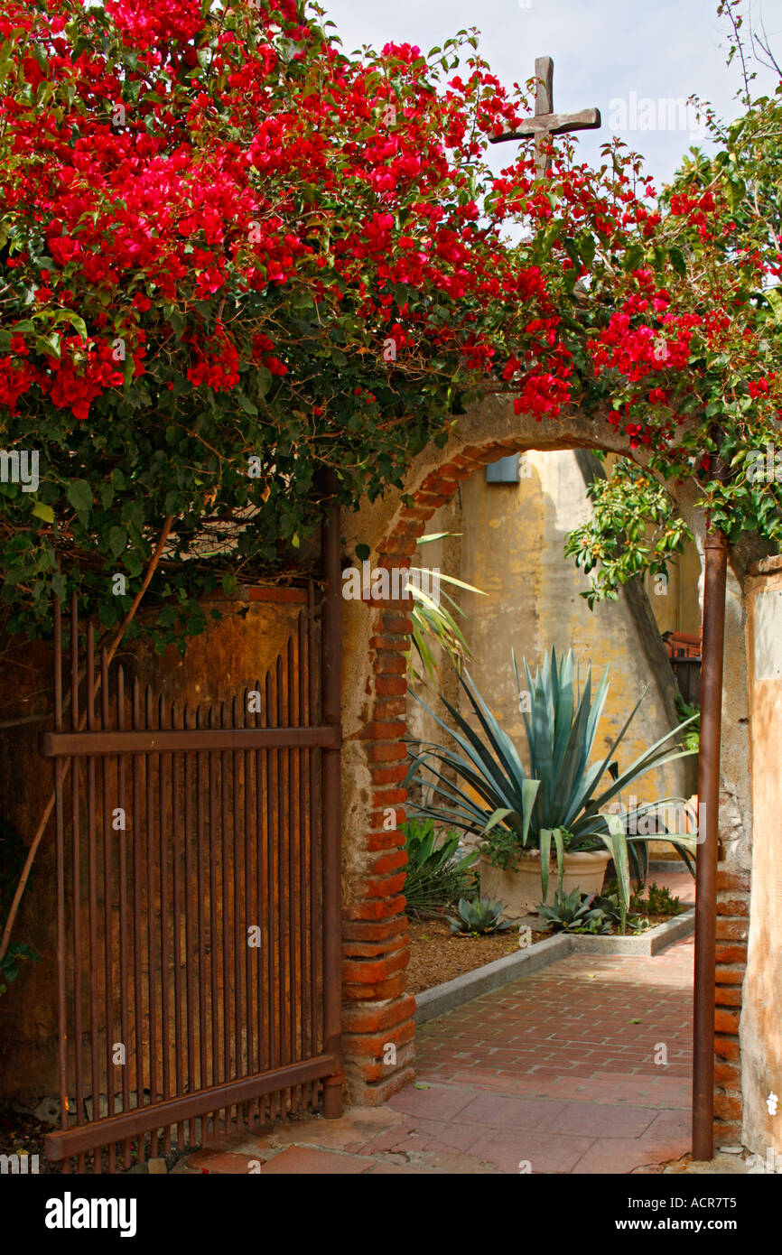 Historique Mission San Juan Capistrano Orange County en Californie Banque D'Images