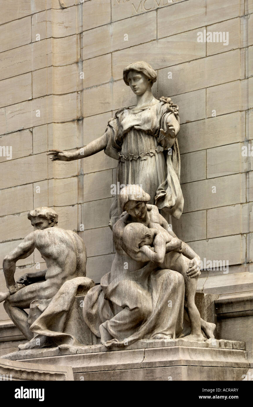 Monument du Maine Central Park New York USA Banque D'Images