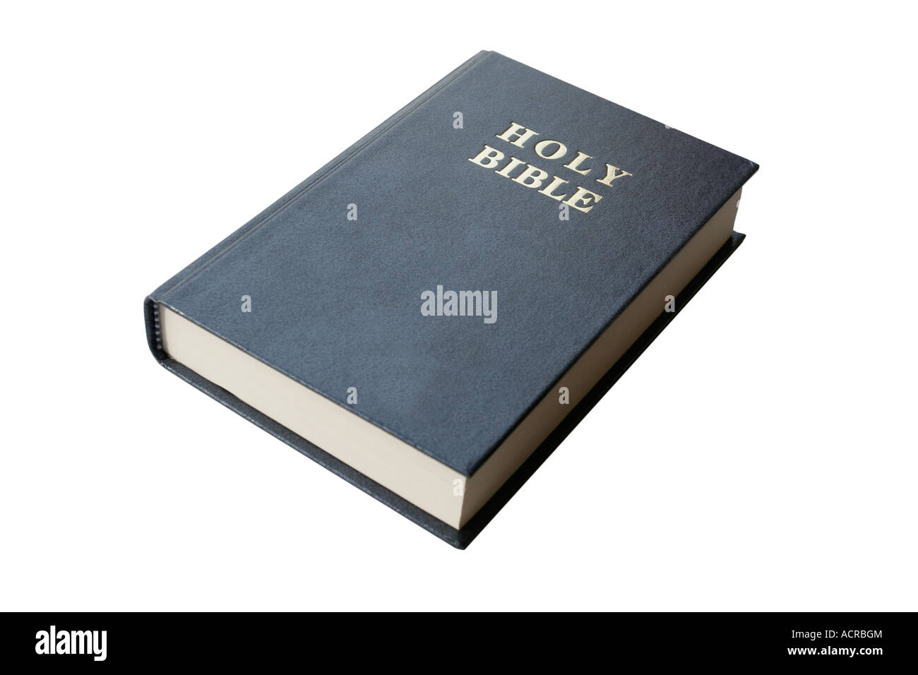 Sainte Bible isolé sur fond blanc, pur Banque D'Images