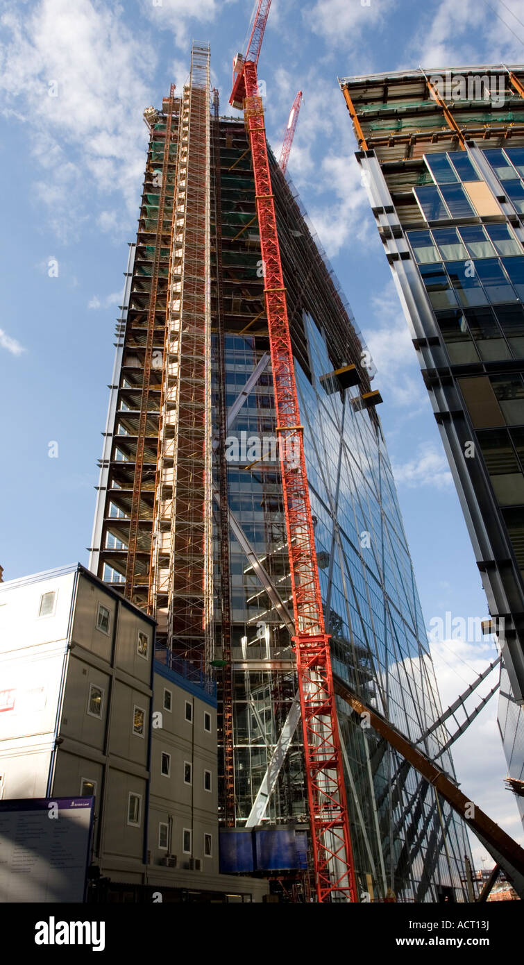 Broadgate Tower construction - 201 Bishopsgate - Ville de Londres. Banque D'Images