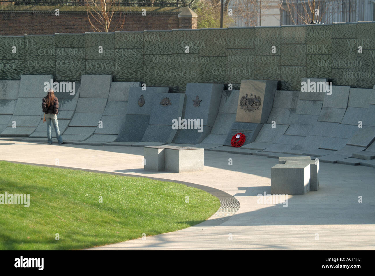 Westminster Hyde Park Corner, à l'Australian War Memorial Services armés Banque D'Images