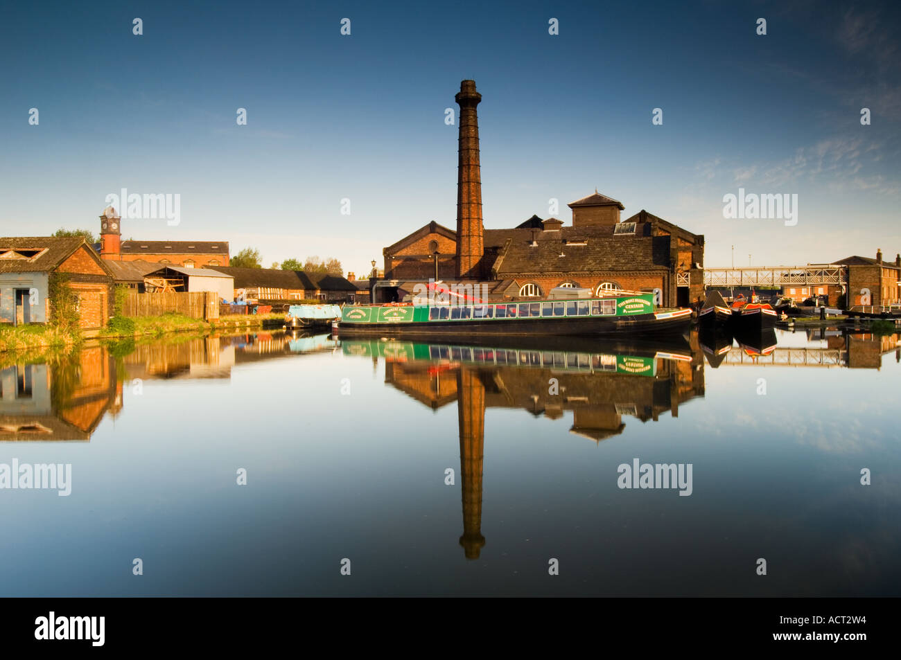 Musée national des voies navigables, port d'Ellesmere, Wirral, Cheshire, Angleterre, Royaume-Uni Banque D'Images