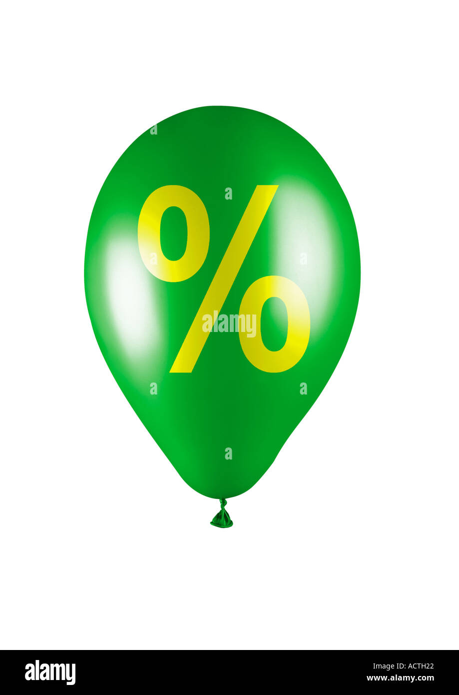 Logo Ballon ballon pourcentage witz mit Prozentzeichen Banque D'Images