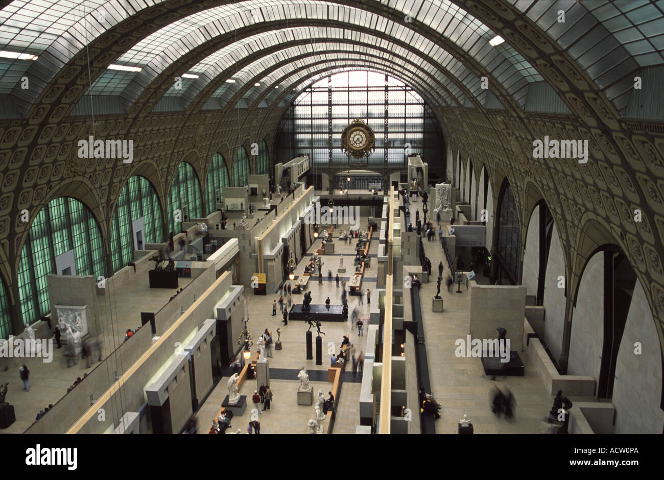 La grande galerie du Musée Dorsay s Paris célèbre pour s collection de Belle rusty nail art le bâtiment était autrefois une gare Banque D'Images