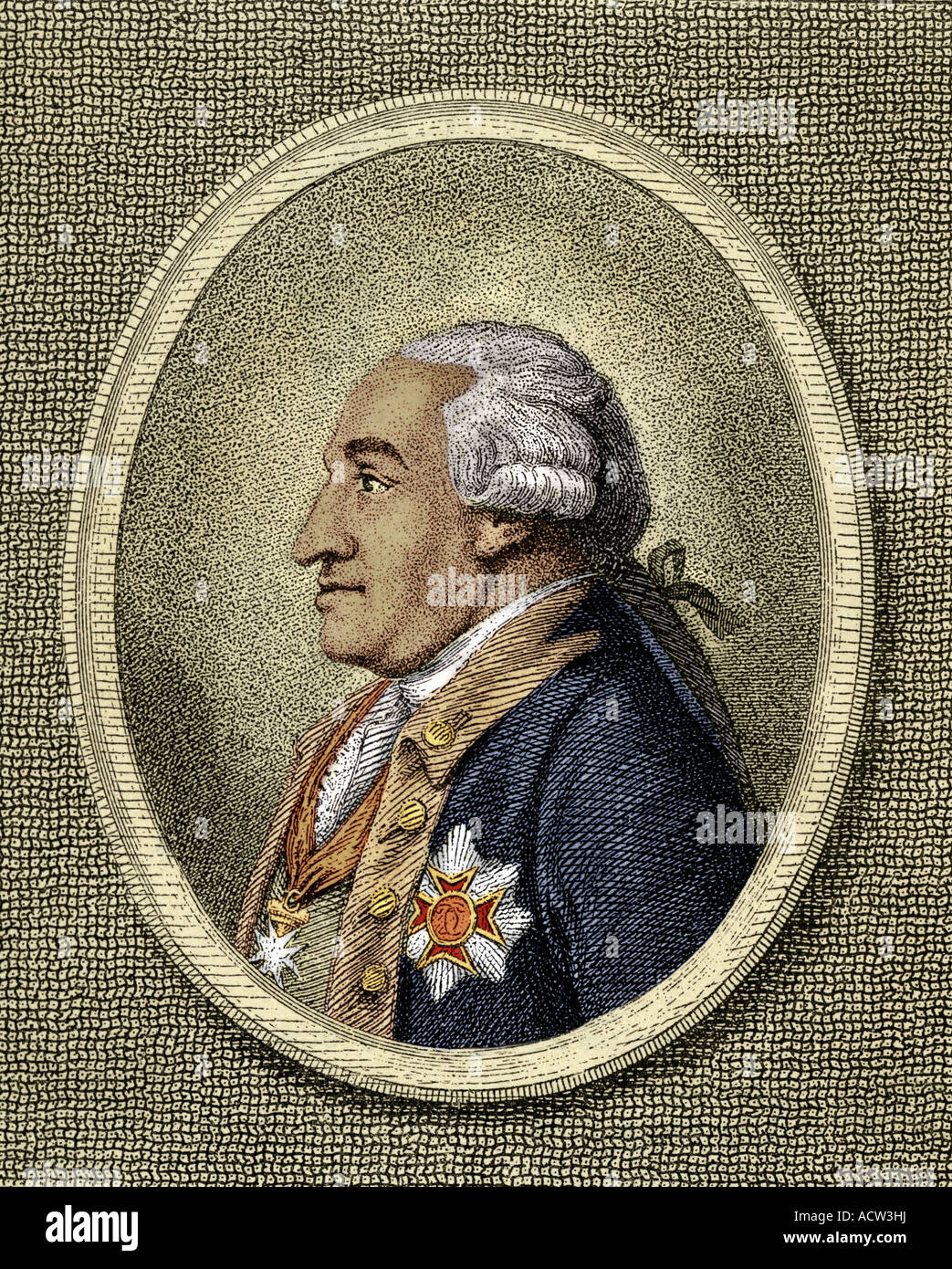 , Friedrich Wilhelm Von Steuben, 17.9.1730 - 28.11.1794, Général Américain de naissance allemande, portrait, side view, gravure, 1783, plus tard, de couleur n'a pas d'auteur de l'artiste pour être effacé Banque D'Images