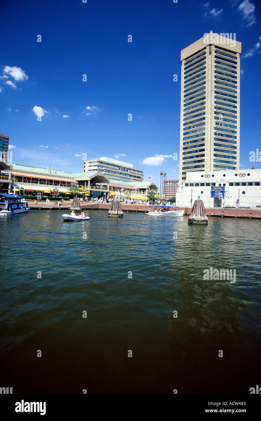 Port de Baltimore et World Trade Center Baltimore Maryland USA Banque D'Images