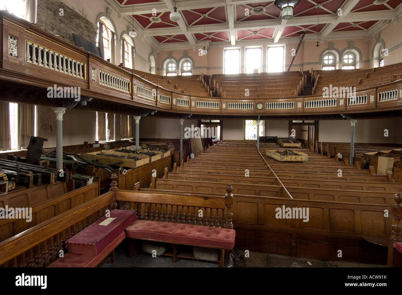 Tabernacle Chapelle Aberystwyth (privés de son organe - Welsh chapelle protestante non-conformiste, le Pays de Galles UK Banque D'Images