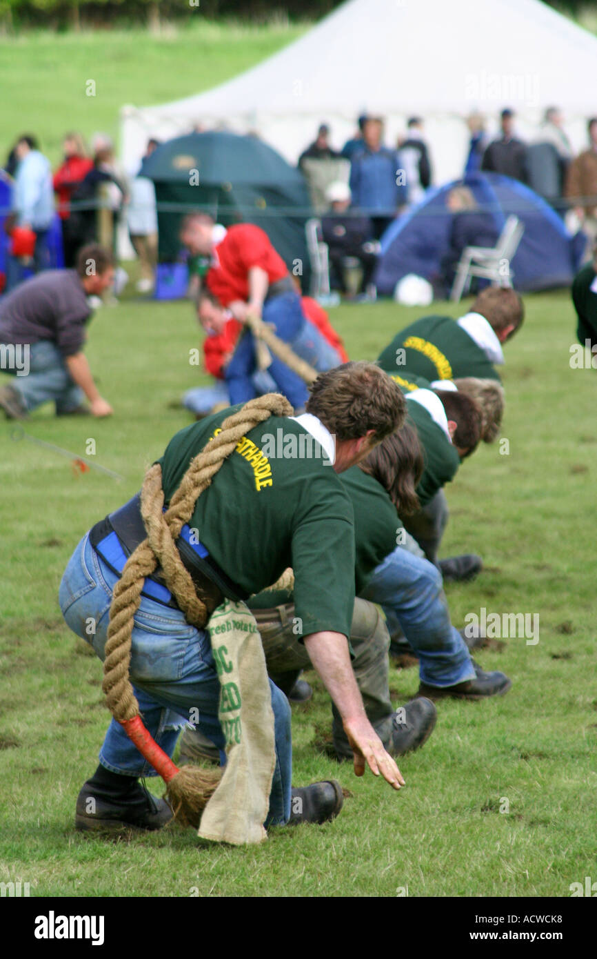 Remorqueur de la guerre de la concurrence, les Jeux des Highlands de Blair Atholl, Blair Atholl, Perthshire, Écosse, Banque D'Images