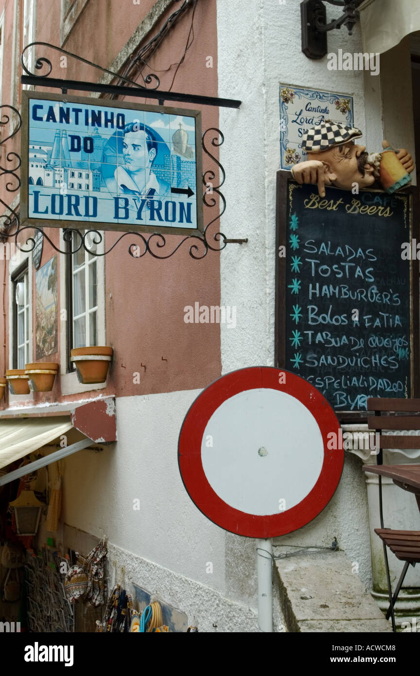 Resaturant Lord Byron, Sintra, Portugal Banque D'Images