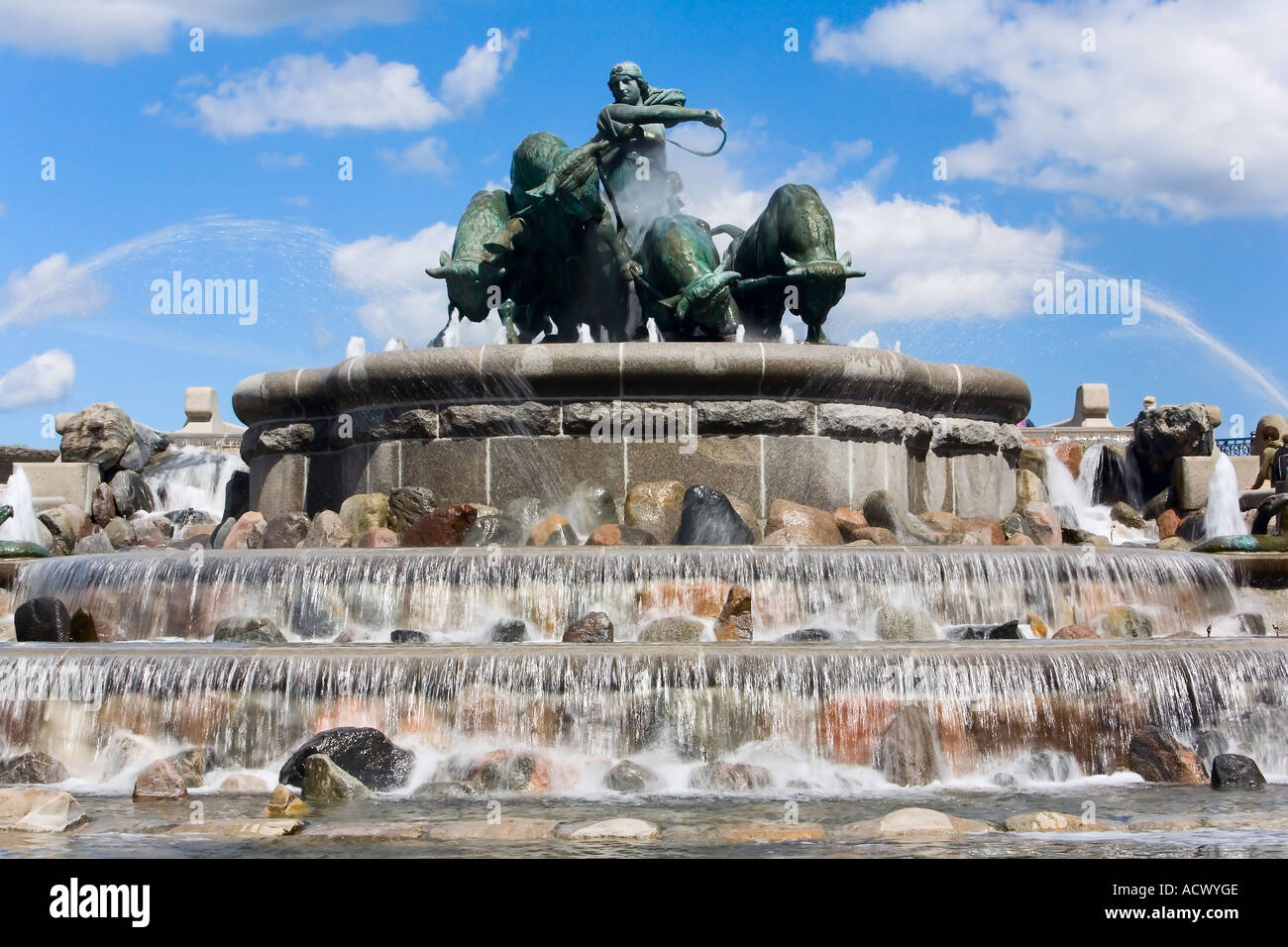 Fontaine Gefion à Copenhague, Danemark Banque D'Images