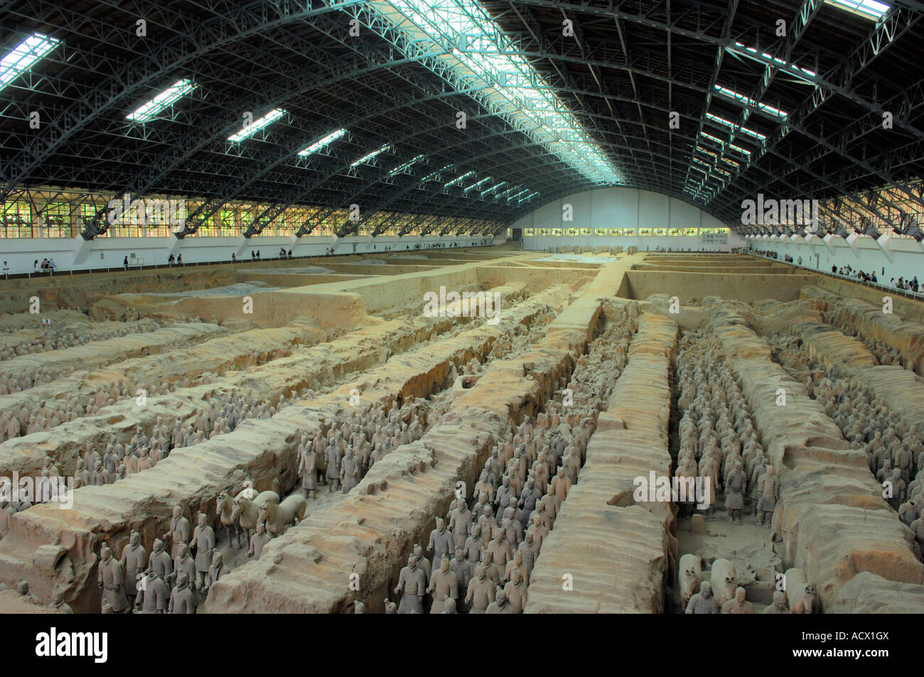 De terre cuite de Xi'an, province du Shaanxi, Chine Banque D'Images