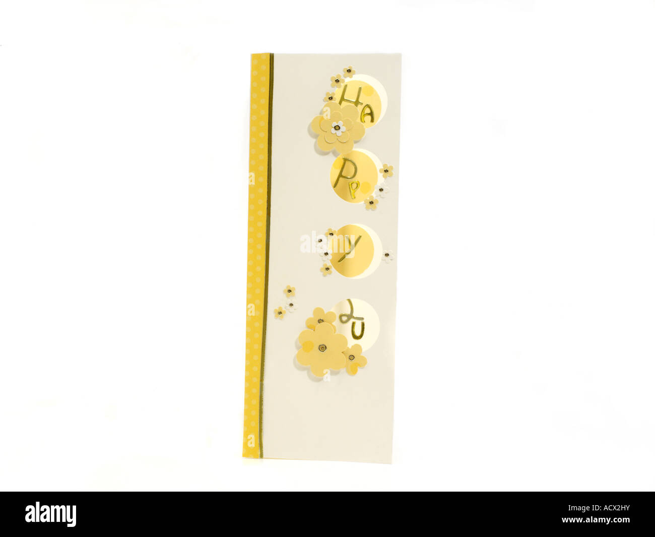 Carte de voeux Joyeux Anniversaire fait main Banque D'Images