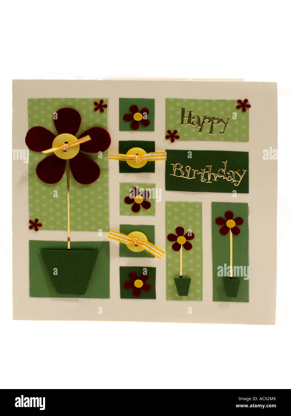 Carte De Voeux Joyeux Anniversaire Fait Main Photo Stock Alamy