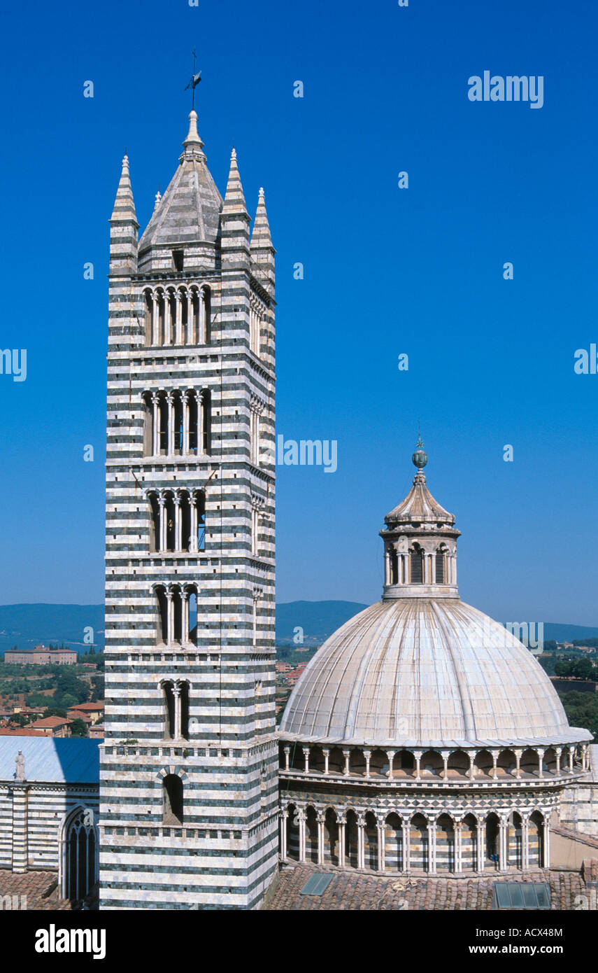 Il Duomo à Sienne Italie Banque D'Images