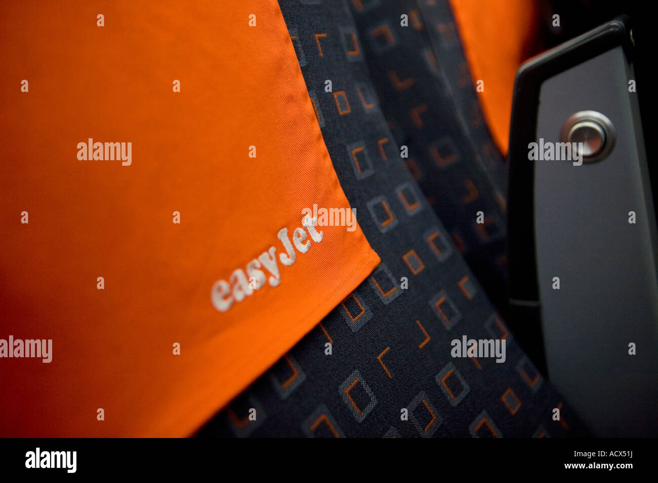 Easyjet de housse appui-tête Banque D'Images