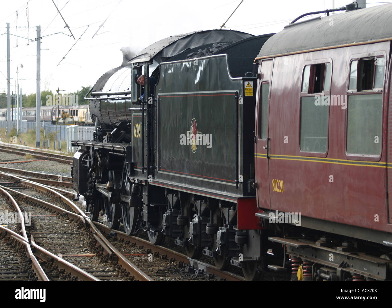 Train à vapeur Carnforth Banque D'Images