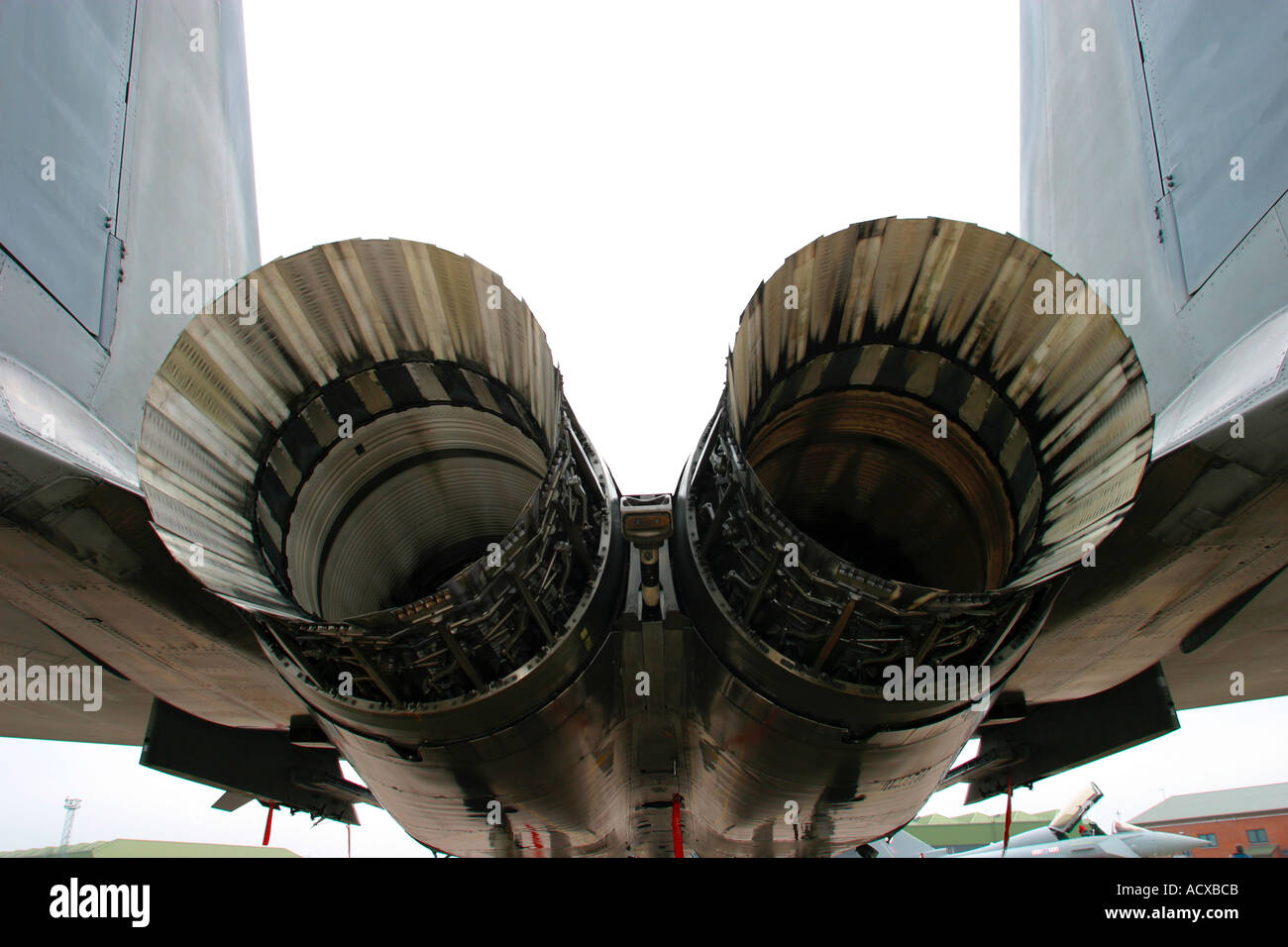 McDonnell Douglas F15C Eagle Fighter jet exhausts Banque D'Images