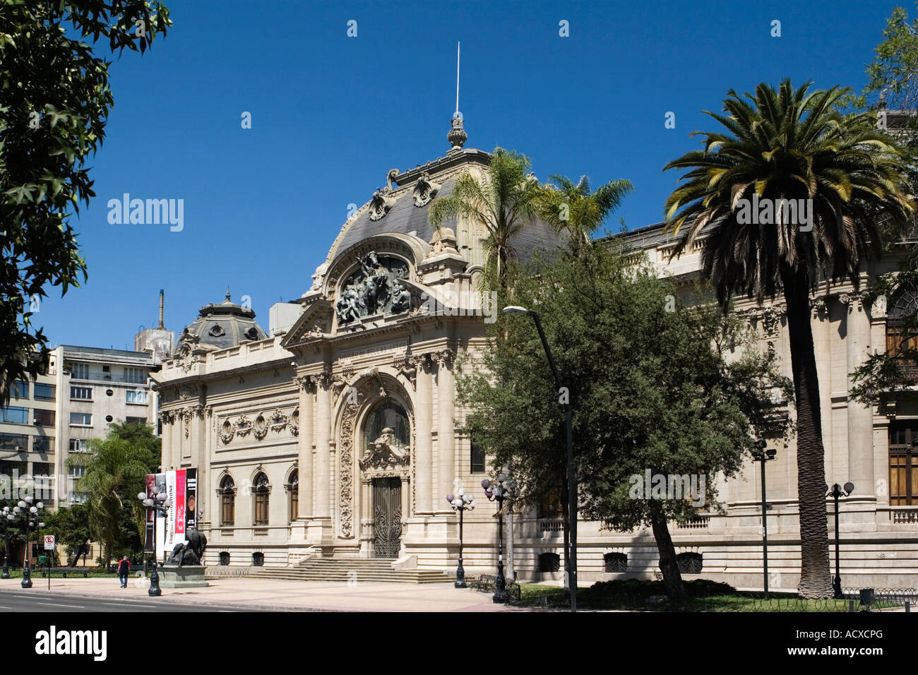 Museo de Bellas Artes, Santiago, Chili Banque D'Images
