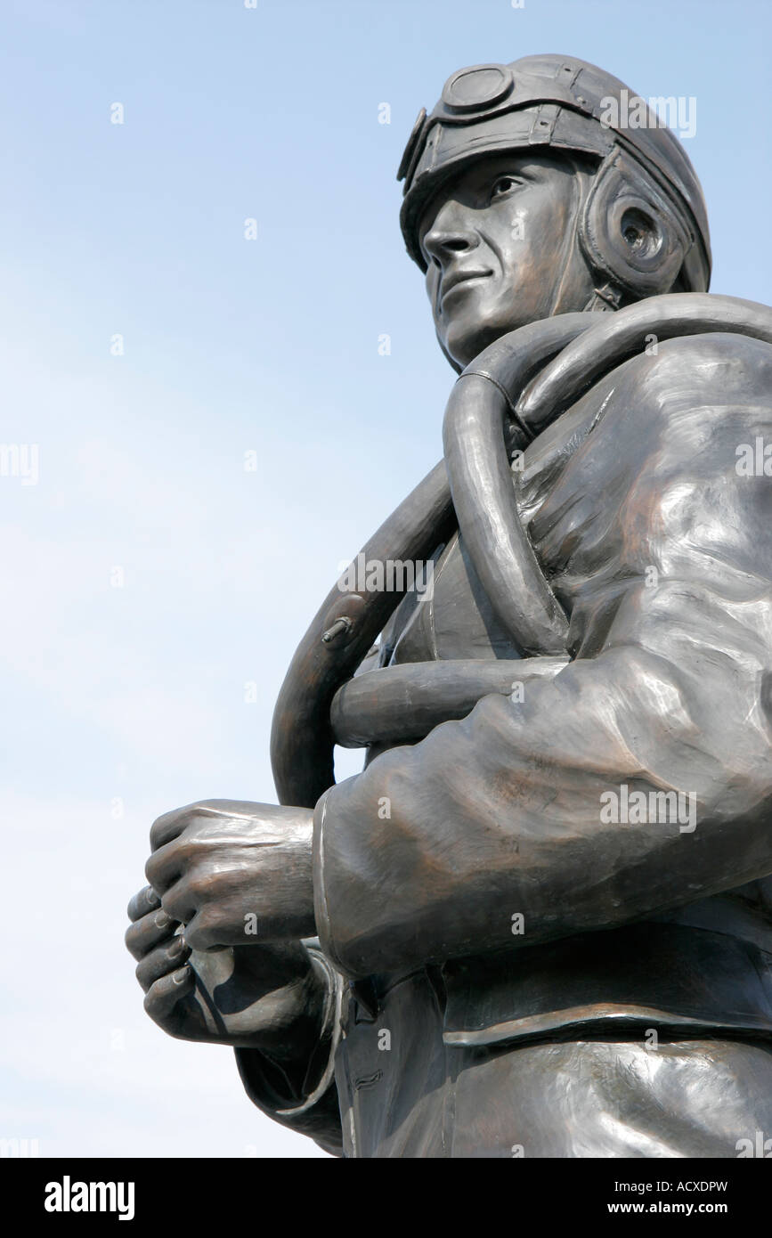 Virginia Beach, 24th Street Park, Naval Aviation Monument, statue, pilote militaire, VA070611025 Banque D'Images