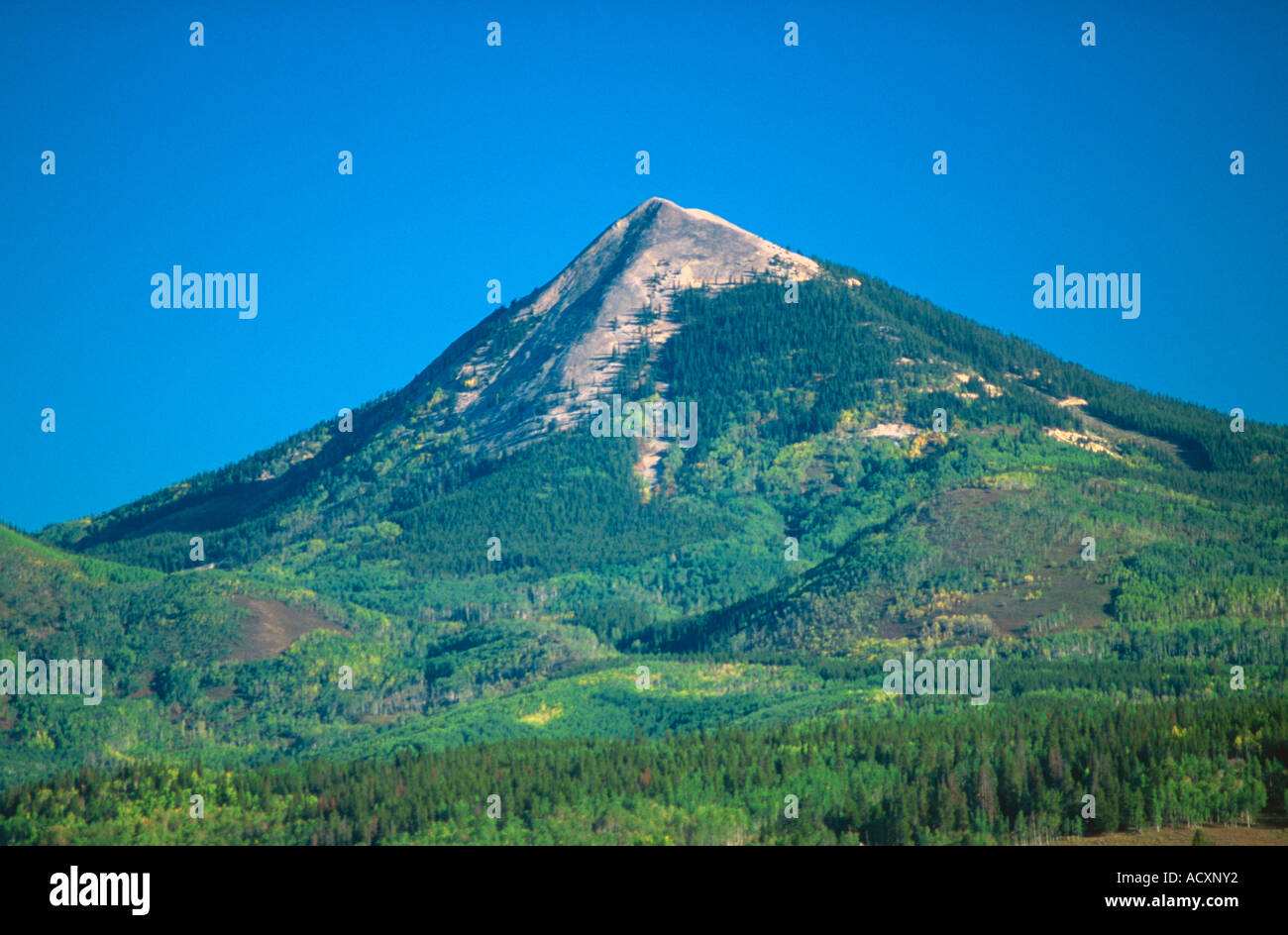 Hahn's Peak volcan dormant Routt Comté Colorado USA Banque D'Images