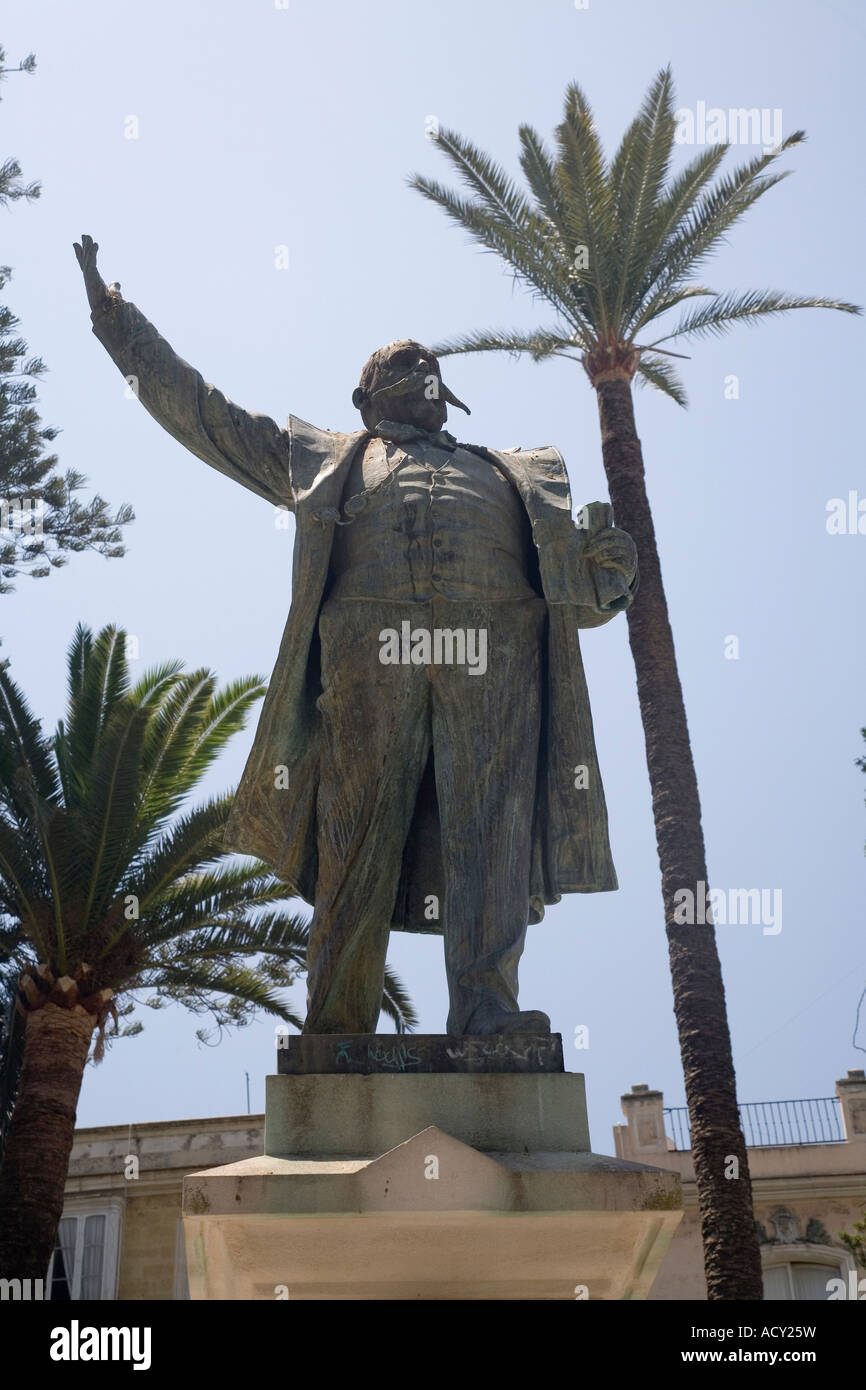 Statue en bronze d'Emilio Castelar à Cadix, Espagne Banque D'Images