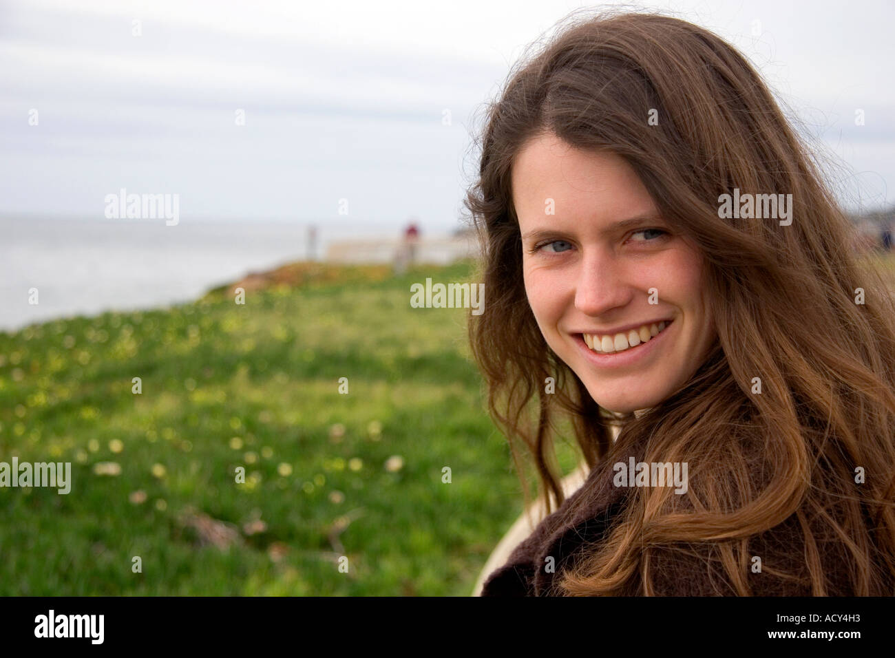 Portrait de jeune femme. Banque D'Images