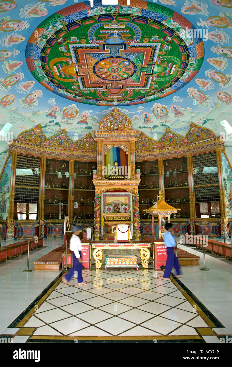 Temple bouddhiste allemand. Lumbini. Le Népal Banque D'Images