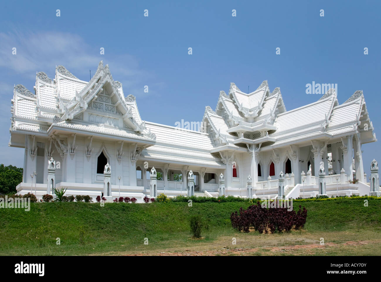 Thaïlande Temple Bouddhiste.Lumbini.Lieu de naissance de Bouddha.Népal Banque D'Images