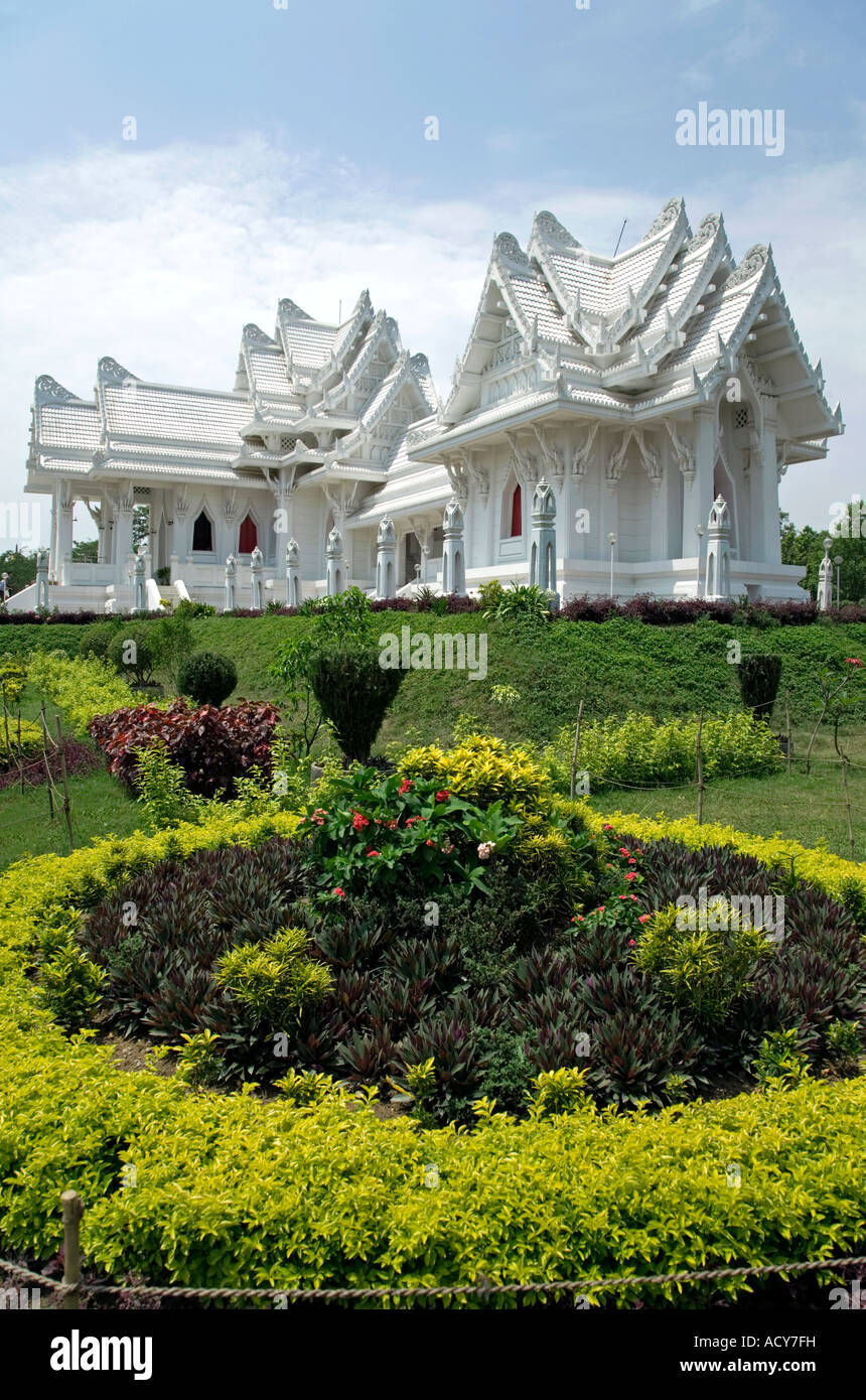 Thaïlande Temple Bouddhiste.Lumbini.Lieu de naissance de Bouddha.Népal Banque D'Images