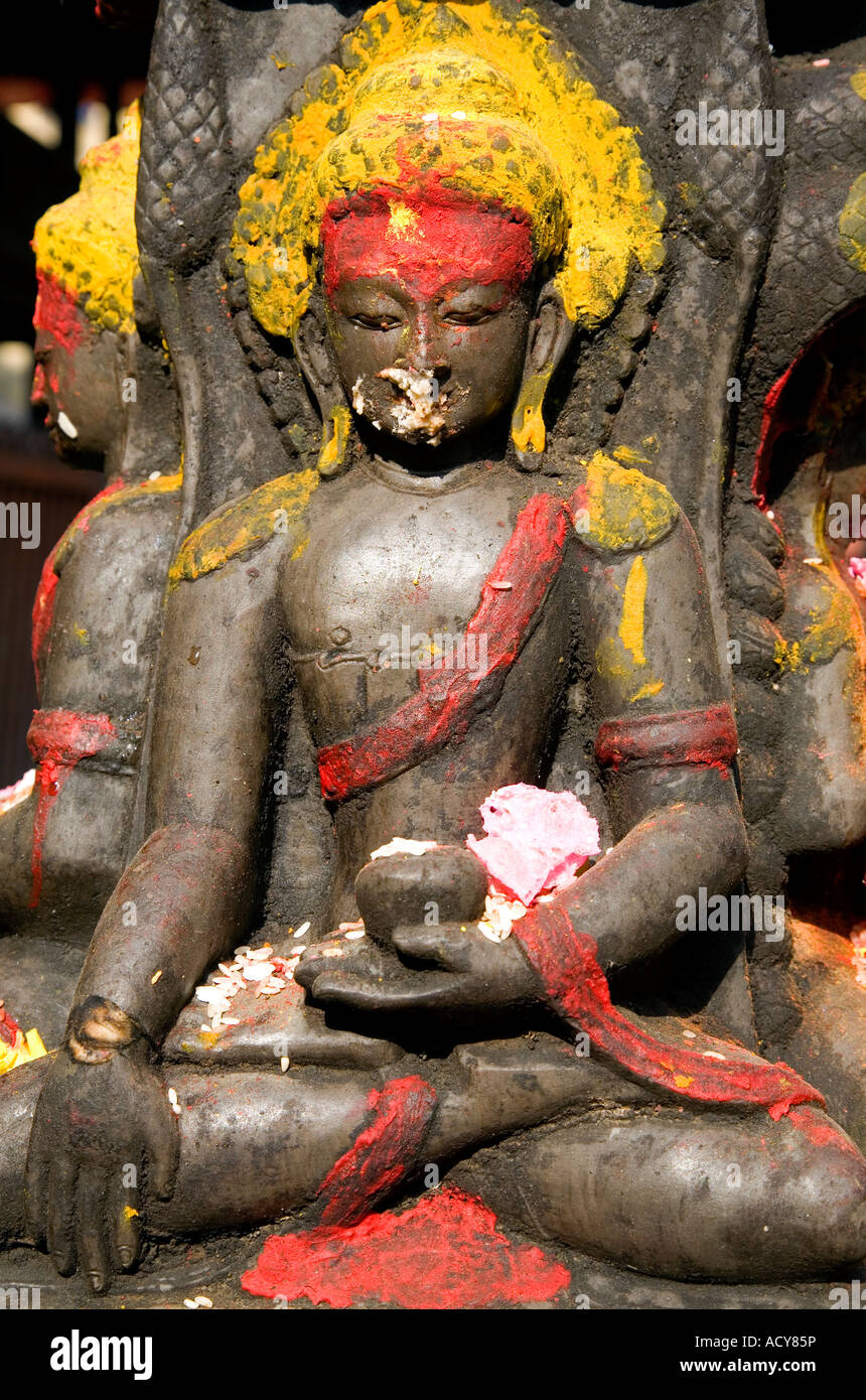 Statue de Bouddha. Durbar Square. Katmandou. Le Népal Banque D'Images
