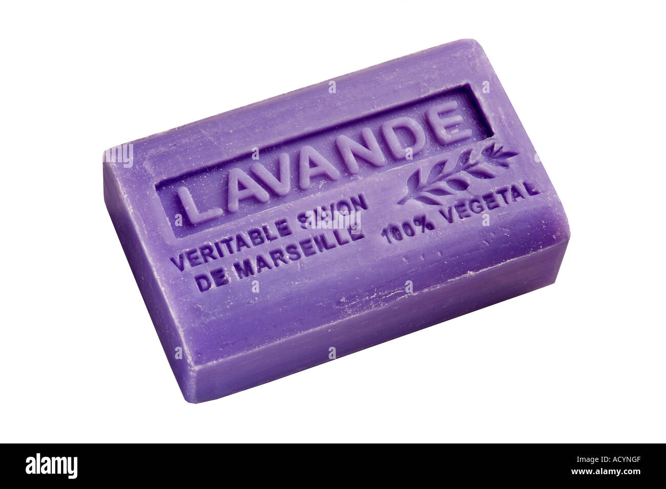 Lavande Savon traditionnel provençal de France Banque D'Images