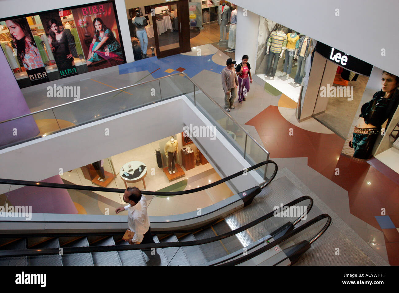 Un centre commercial moderne de Salt Lake City en dehors de Kolkata (Calcutta) en Inde. Banque D'Images