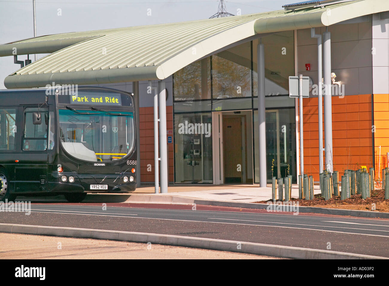 Park and Ride chelmsford bus Banque D'Images