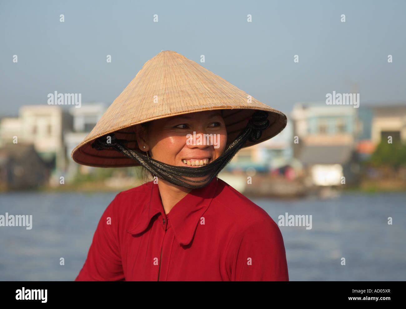 'Femme' [Cai Rang floating market] [Delta du Mékong] 'Ha Giang Province' Vietnam Banque D'Images