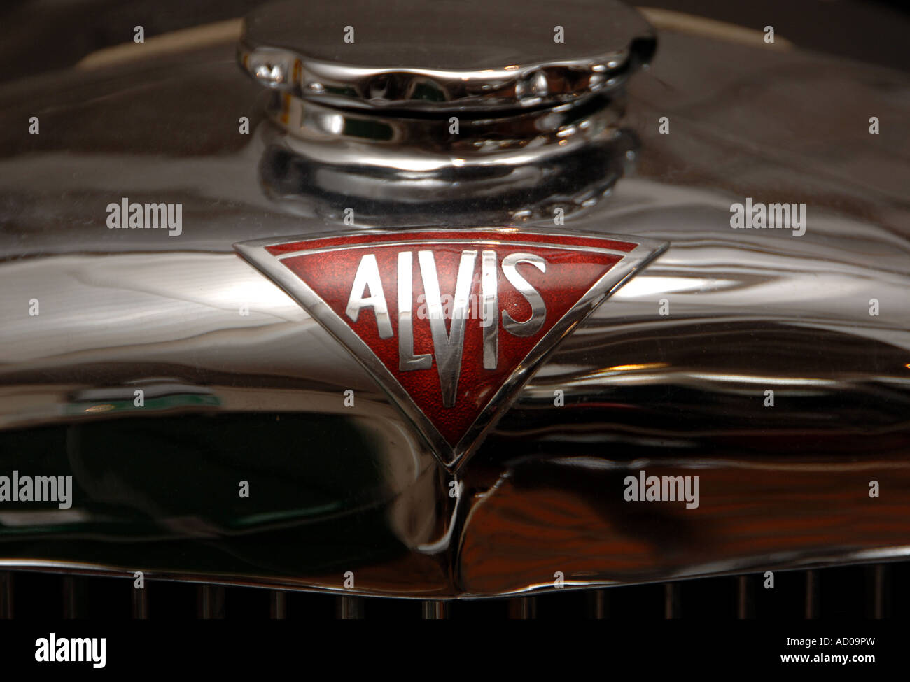 Badge automobile Alvis Banque D'Images